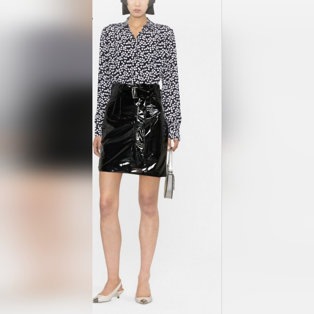Philosophy Di Lorenzo Serafino Faux Leather Skirt